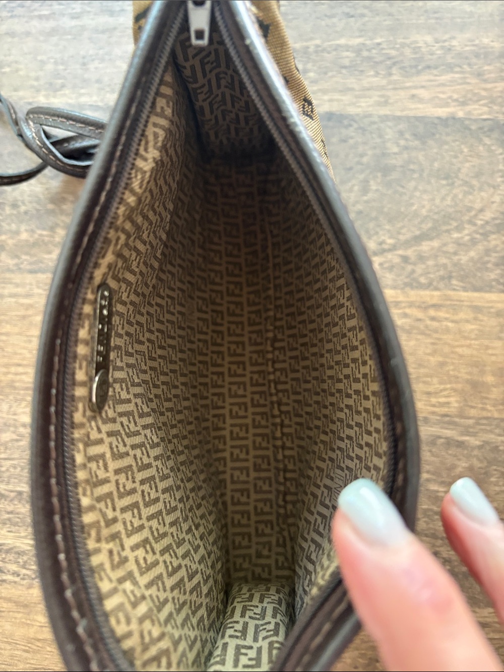 Fendi Vintage FF Zucchino Crossbody Bag - Picture 4 of 7